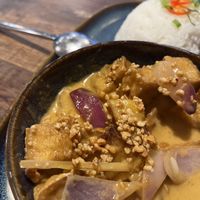 Massamam curry  at Thai Basil in Dublin