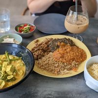Kung curry
Home-style special
Ice coffee at Teva Ha'ochel - Hummus Tov in Kfar Saba