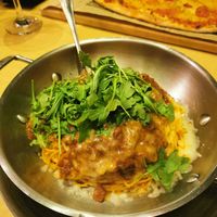 Spaghetti avec fauxmage at Pacini in Rosemere