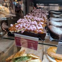 Brownie at Espresso House in Uppsala