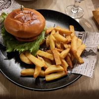 Vegan Burger at Five M Restaurant and Good Bar in Bansko