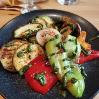 Grilled vegetables at Five M Restaurant and Good Bar in Bansko