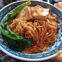 Dan dan noodles with extra tofu at Dan Dan Noodle in Vancouver