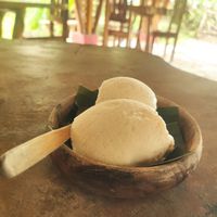Cocomansi ice cream at Daos Beach Bistro - Haruhay Eco Beach Tavern in Camiguin