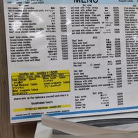 Menu at Raumen Tsumu in Naoshima