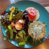 Bean Veggie Burgerr  at Good Earth Organic Eatery in West Cape May