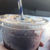 Iced Rooibos Tea with a cool paper straw!! at Good Earth Organic Eatery in West Cape May