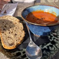 Roasted Paprika-Pomodori Soup  at Brasserie Buitenhuis in Valkenburg