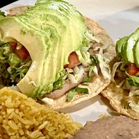 Vegan tostadas   at Mexic103 in Cudahy