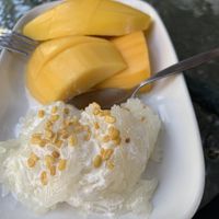 Mango sticky rice  at Mango With Sticky Rice in Chiang Mai