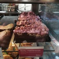 rocky road brownie at Espresso House - Västerlånggatan in Stockholm