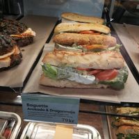 a sandwich at Espresso House - Västerlånggatan in Stockholm