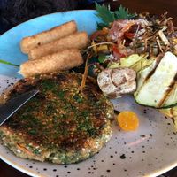 The main vegetarian plate of the meal of the day at Soul in Medellin