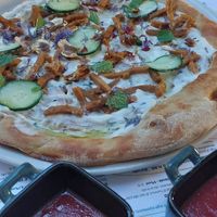 Pizza: MAGNA GRECIA + extra tomato sauce for dipping at Pit'sa in Bergamo