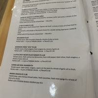 Menu   at Pit'sa in Bergamo