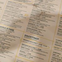 Menu at Pit'sa in Bergamo