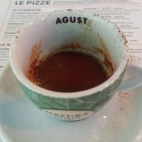 Caffè con crema di menta e cacao at Pit'sa in Bergamo