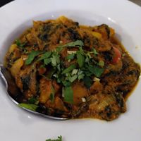 Aloo palak (December 2022) at Shilam Tandori in Machynlleth
