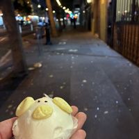 Red bean paste bao  at bao in San Francisco