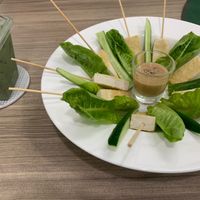 Must-try grilled tofu. The restaurant is specialized at tofu. The homemade tofu here are organic. at Vegan Style By Mars De in Bangkok