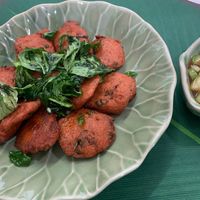 Vegan fish cake.  at Vegan Style By Mars De in Bangkok