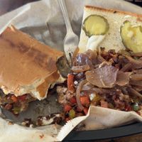 Philly Yerba Frita with vegan feta… smackin!  at Cuban Kitchen in San Mateo