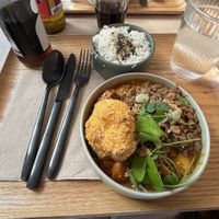 Curry japonais at AME Café in Lyon