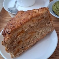 Poulet and cheedar scone at AME Café in Lyon