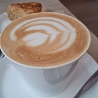 Coffee with oat milk at AME Café in Lyon