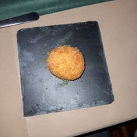 Croqueta setas y trufa at La Zaranda in Yecla