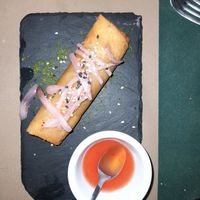 Rollito primavera vegano at La Zaranda in Yecla