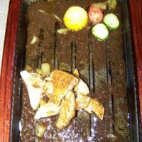 mushroom dish at Geng Yuan Vegetarian in Chengdu