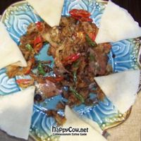 mock meat dish at Geng Yuan Vegetarian in Chengdu