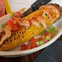 Vegan elote   at Perro Salado in Newport