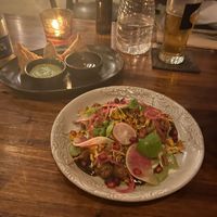 Samosa and chaat   at RiZE in Canggu