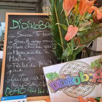 The menu and I got it all in my wrap. Yum! at DidikoBag in Pointe-a-pitre