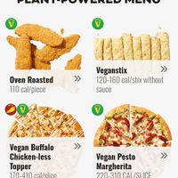 Vegan Menu at Toppers Pizza in Topeka