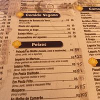 5 Options below “comida vegana”   at Pousada e Restaurante Império do Marisco in Maragogi