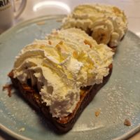 Banana French toast at OEB Breakfast Co in Vancouver