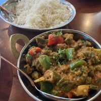 Bhindi Masala  at Curry and Noodle in Winston-salem
