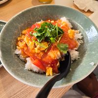 Egg tomato and rice at Mamma Bao in Munich