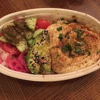 Hummus rice plate   at Healthyish Republic in San Francisco