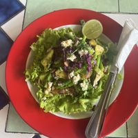 Asparagus avocado salad scrumptious   at Taco Beach Grill in Seminyak