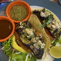 Eggplant taco  at Taco Beach Grill in Seminyak