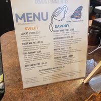 Food menu. at Bridge Community Café in Ypsilanti