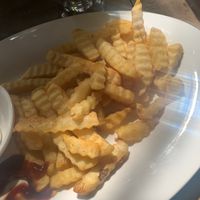 Large French fries at Captain Chim's Guesthouse Restaurant in Kep