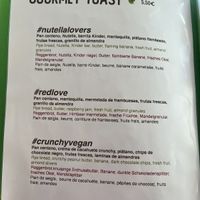 Menu  at Le Carac in Mallorca