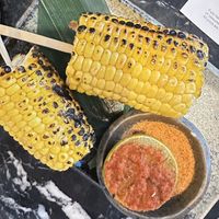 Robata corn on the cobb  at Monmouth Kitchen in London