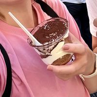 Das ist die größte Größe „xtra"  at Tiramisú Trastevere in Rome