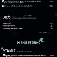 Menú vegano at Bar Cafetería Xerez in Jerez